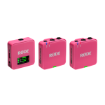 RØDE Wireless GO GEN3 két csatornás vezeték nélküli mikrofon rendszer, rózsaszín RØDE Wireless GO GEN3 két csatornás vezeték nélküli mikrofon rendszer, rózsaszín