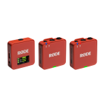 RØDE Wireless GO GEN3 két csatornás vezeték nélküli mikrofon rendszer, téglaszín RØDE Wireless GO GEN3 két csatornás vezeték nélküli mikrofon rendszer, téglaszín