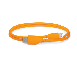 RØDE SC21-O USB-C - Lightning átalakító kábel, 0.3m, narancssárga