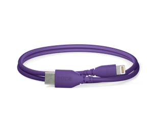 RØDE SC21-PU USB-C - Lightning átalakító kábel, 0.3m, lila