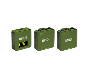 RØDE Wireless GO GEN3 két csatornás vezeték nélküli mikrofon rendszer, sötétzöld
