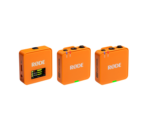 RØDE Wireless GO GEN3 két csatornás vezeték nélküli mikrofon rendszer, narancssárga