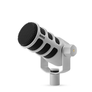 RØDE PodMic USB dinamikus broadcast és podcast mikrofon (XLR / USB), fehér