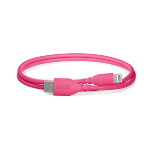 RØDE SC21-P USB-C - Lightning átalakító kábel, 0.3m, rózsaszín