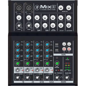 MACKIE Mix8 8 csatornás kompakt keverő
