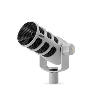 RØDE PodMic USB dinamikus broadcast és podcast mikrofon (XLR / USB), fehér
