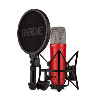 RØDE NT1 Signature Series kondenzátor stúdió mikrofon, piros