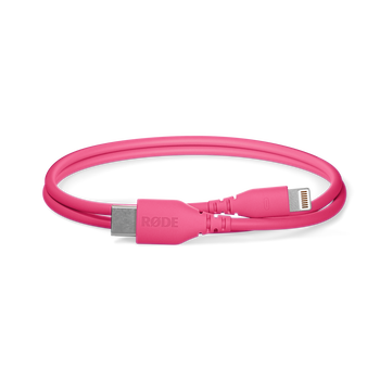 RØDE SC21-P USB-C - Lightning átalakító kábel, 0.3m, rózsaszín RØDE SC21-P USB-C - Lightning átalakító kábel, 0.3m, rózsaszín