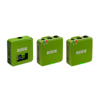RØDE Wireless GO GEN3 két csatornás vezeték nélküli mikrofon rendszer, zöld RØDE Wireless GO GEN3 két csatornás vezeték nélküli mikrofon rendszer, zöld