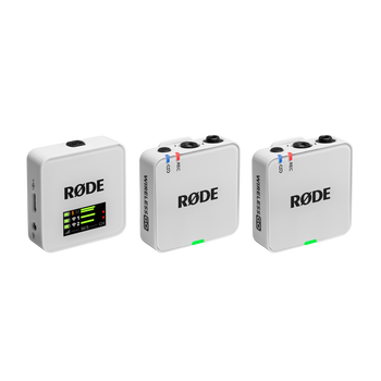 RØDE Wireless GO GEN3 két csatornás vezeték nélküli mikrofon rendszer, fehér RØDE Wireless GO GEN3 két csatornás vezeték nélküli mikrofon rendszer, fehér