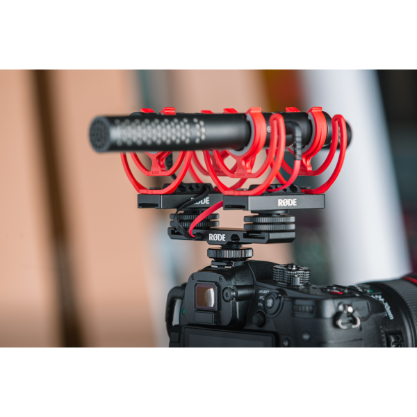RØDE DCS-1 kettős vakupapucs aljzatú mikrofon és kiegészítő tartó