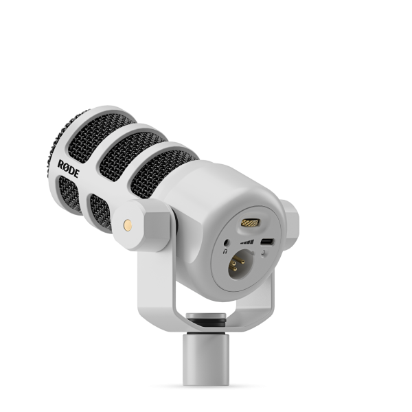 RØDE PodMic USB dinamikus broadcast és podcast mikrofon (XLR / USB), fehér