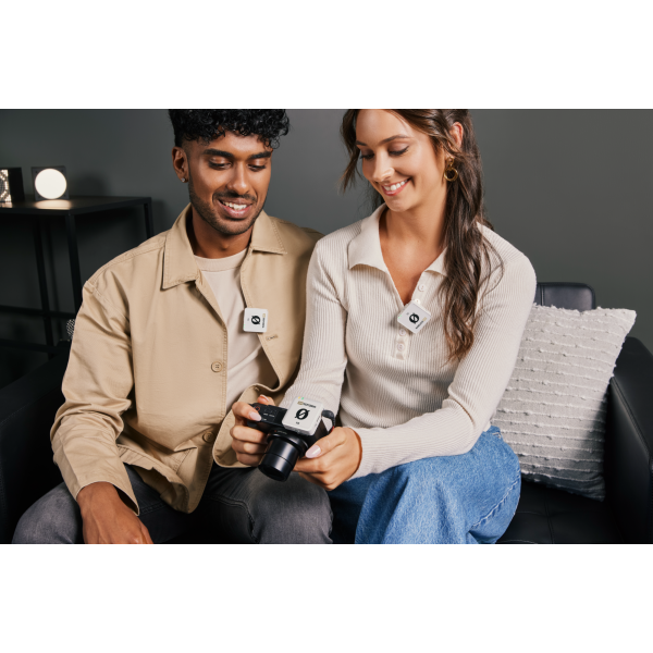 RØDE Wireless ME Dual két csatornás vezeték nélküli mikrofon rendszer, fehér