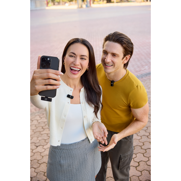 RØDE Wireless Micro-L két csatornás kompakt vezeték nélküli mikrofon (Lightning), fekete RØDE Wireless Micro-L két csatornás kompakt vezeték nélküli mikrofon (Lightning), fekete