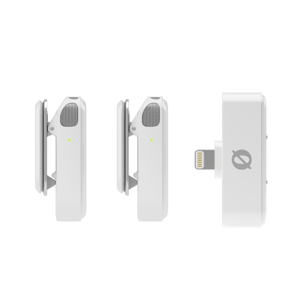 RØDE Wireless Micro-L két csatornás kompakt vezeték nélküli mikrofon (Lightning), fehér RØDE Wireless Micro-L két csatornás kompakt vezeték nélküli mikrofon (Lightning), fehér