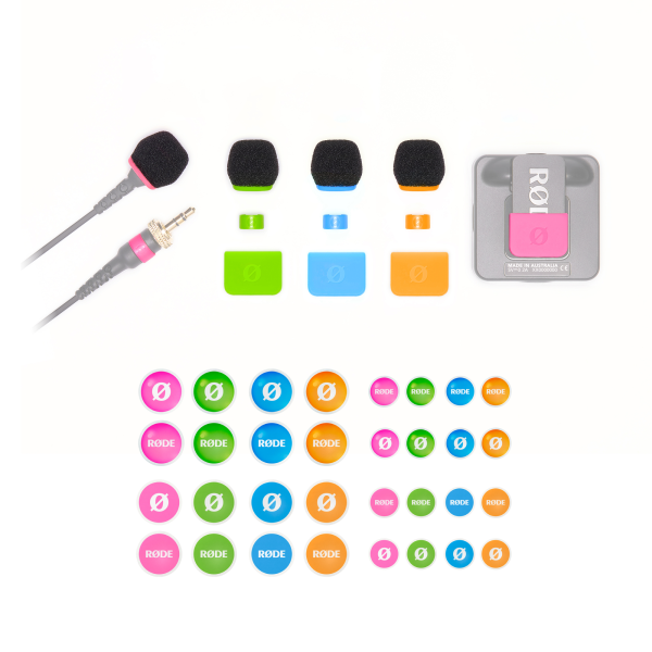 RØDE COLORS3 színjelölő szett Wireless szériához és Lavalier II mikrofonhoz, 4db RØDE COLORS3 színjelölő szett Wireless szériához és Lavalier II mikrofonhoz, 4db