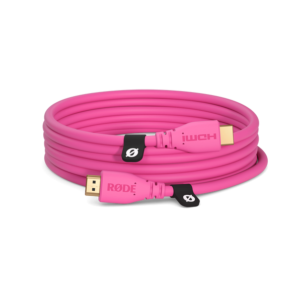 RØDE HDMI Cable prémium HDMI kábel, 3m, rózsaszín RØDE HDMI Cable prémium HDMI kábel, 3m, rózsaszín