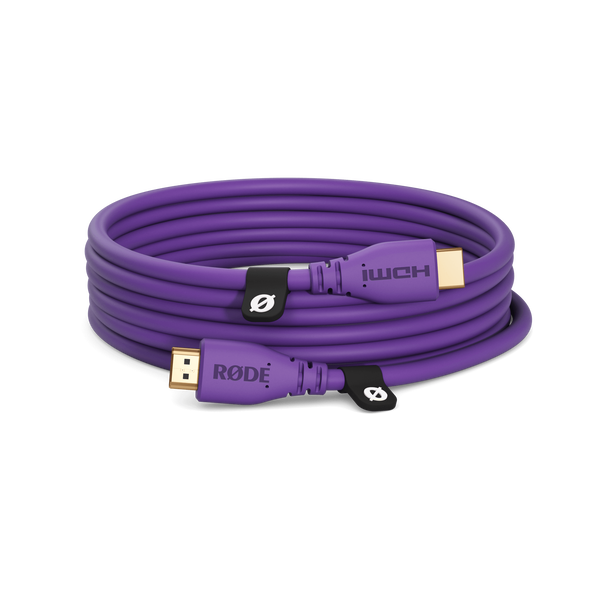 RØDE HDMI Cable prémium HDMI kábel, 3m, lila RØDE HDMI Cable prémium HDMI kábel, 3m, lila