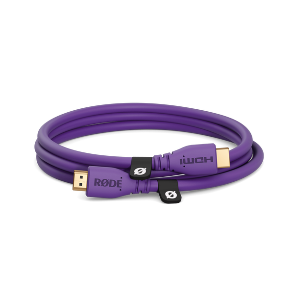 RØDE HDMI Cable prémium HDMI kábel, 1.5m, lila RØDE HDMI Cable prémium HDMI kábel, 1.5m, lila