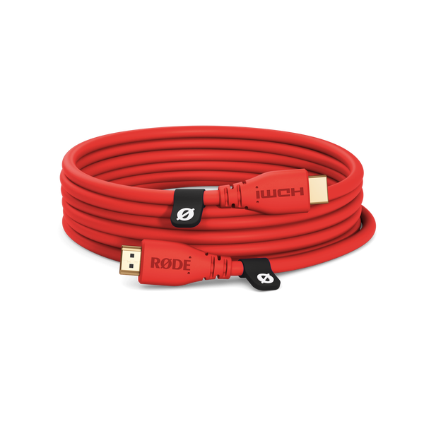 RØDE HDMI Cable prémium HDMI kábel, 3m, piros RØDE HDMI Cable prémium HDMI kábel, 3m, piros