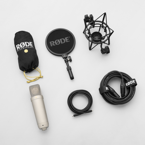 RØDE NT1 GEN5 prémium kondenzátor stúdió mikrofon (XLR / USB), ezüst