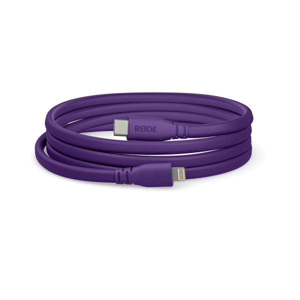 RØDE SC19-PU  USB-C - Lightning átalakító kábel, 1.5m, lila RØDE SC19-PU  USB-C - Lightning átalakító kábel, 1.5m, lila