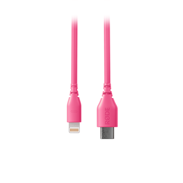 RØDE SC21-P USB-C - Lightning átalakító kábel, 0.3m, rózsaszín