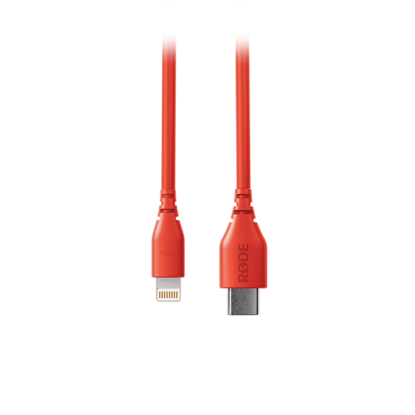 RØDE SC21-R USB-C - Lightning átalakító kábel, 0.3m, piros
