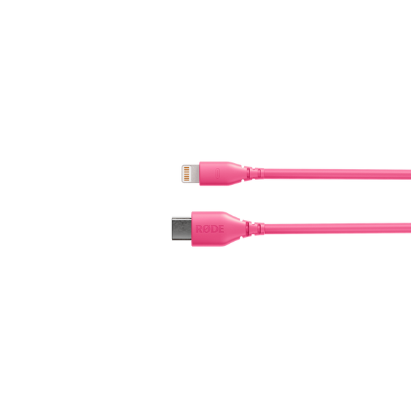 RØDE SC21-P USB-C - Lightning átalakító kábel, 0.3m, rózsaszín