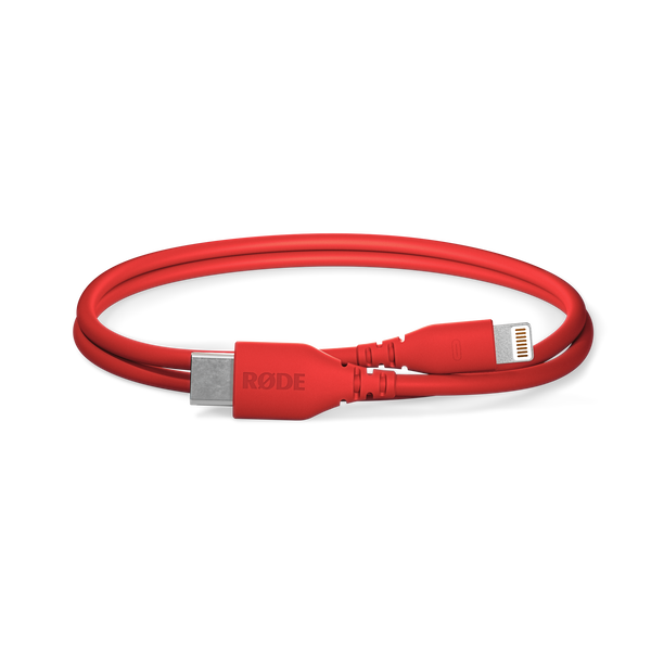 RØDE SC21-R USB-C - Lightning átalakító kábel, 0.3m, piros