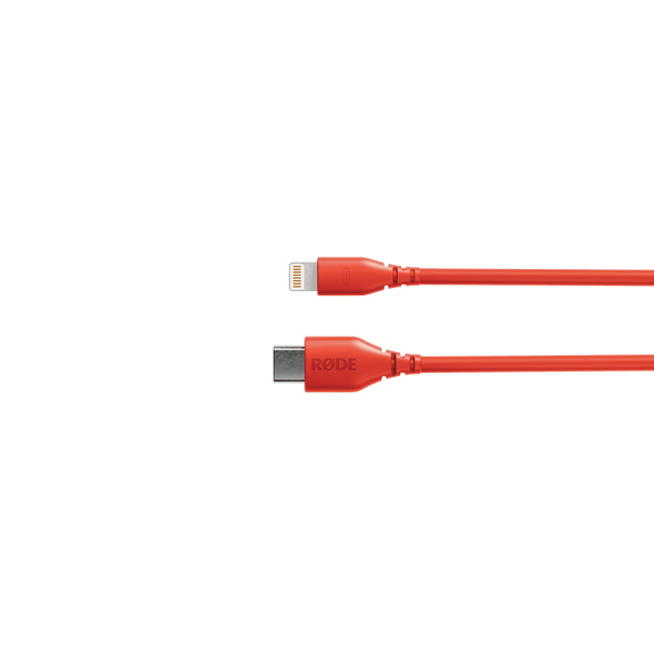 RØDE SC21-R USB-C - Lightning átalakító kábel, 0.3m, piros
