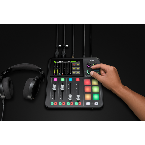 RØDECaster Duo podcast és audio produkciós keverő, fekete