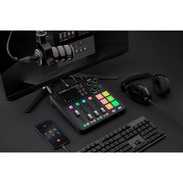 RØDECaster Duo podcast és audio produkciós keverő, fekete