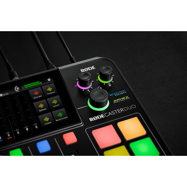 RØDECaster Duo podcast és audio produkciós keverő, fekete