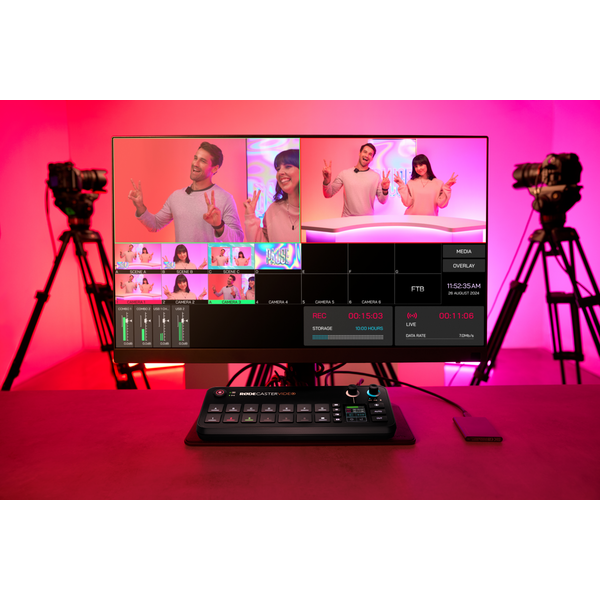 RØDECaster Video integrált videó és hangkeverő RØDECaster Video integrált videó és hangkeverő