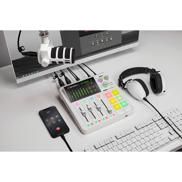 RØDECaster Duo podcast és audio produkciós keverő, fehér