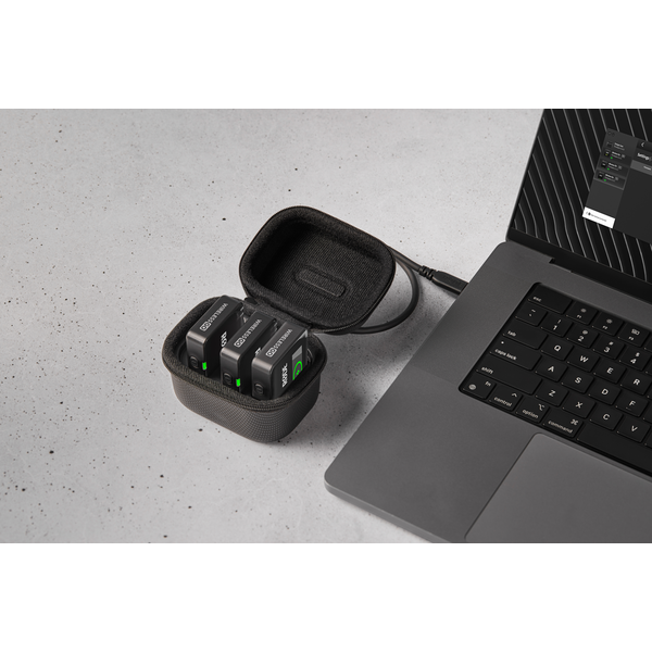 RØDE Charge Case+ töltő és tartó tok Wireless GO GEN3 rendszerhez