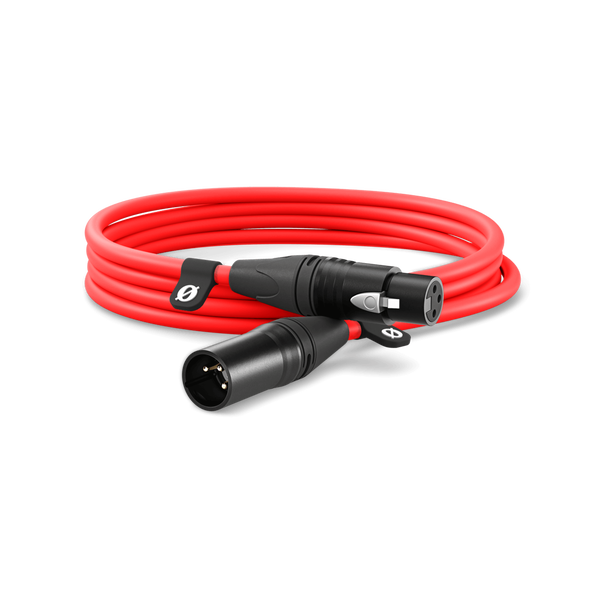 RØDE XLR3M-R prémium XLR mikrofonkábel, 3m, piros RØDE XLR3M-R prémium XLR mikrofonkábel, 3m, piros