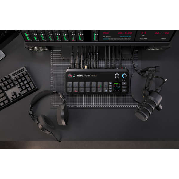 RØDECaster Video integrált videó és hangkeverő RØDECaster Video integrált videó és hangkeverő