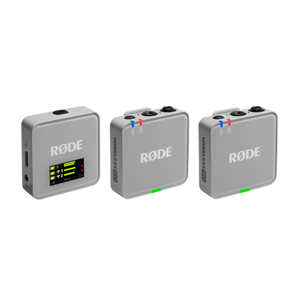 RØDE Wireless GO GEN3 két csatornás vezeték nélküli mikrofon rendszer, szürke