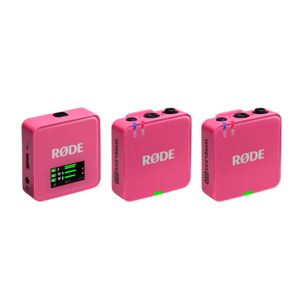 RØDE Wireless GO GEN3 két csatornás vezeték nélküli mikrofon rendszer, rózsaszín