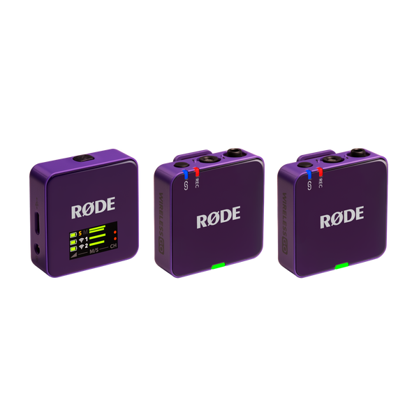 RØDE Wireless GO GEN3 két csatornás vezeték nélküli mikrofon rendszer, lila