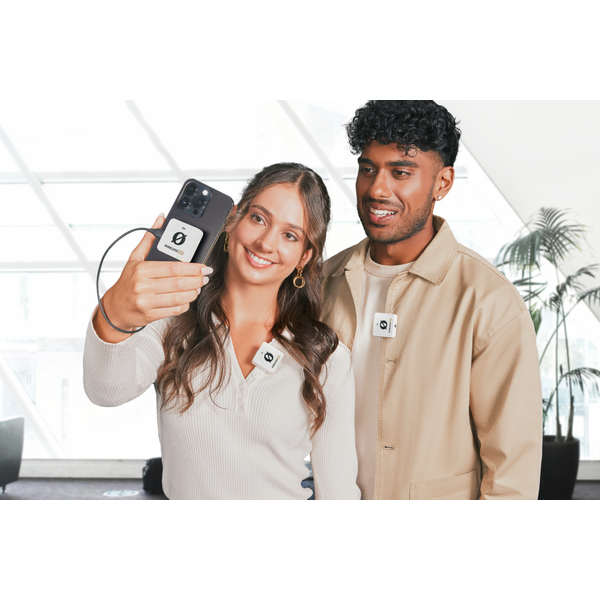 RØDE Wireless ME Dual két csatornás vezeték nélküli mikrofon rendszer, fehér