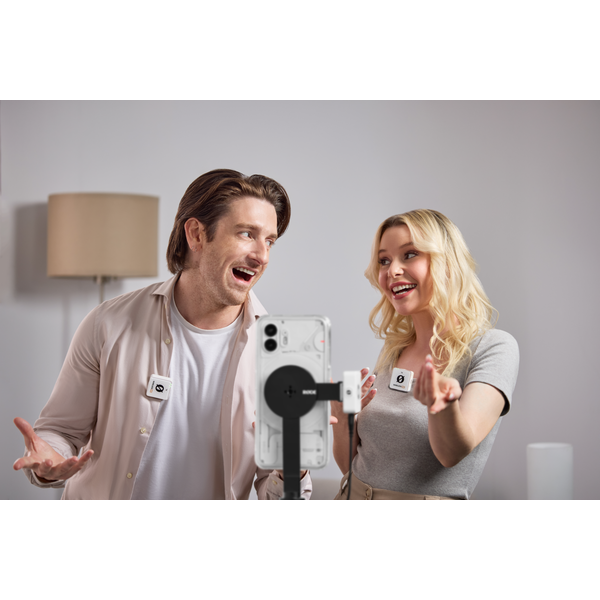 RØDE Wireless ME Dual két csatornás vezeték nélküli mikrofon rendszer, fehér