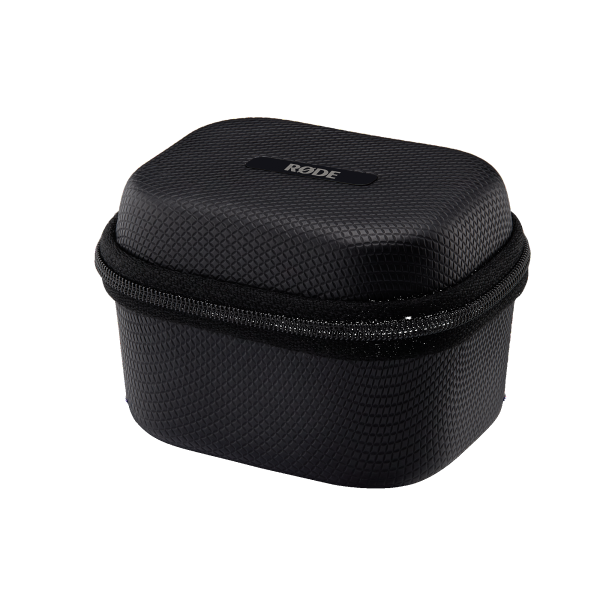RØDE Wireless GO GEN3 Charge Case+ töltő és tartó tokkal csomagban, fekete