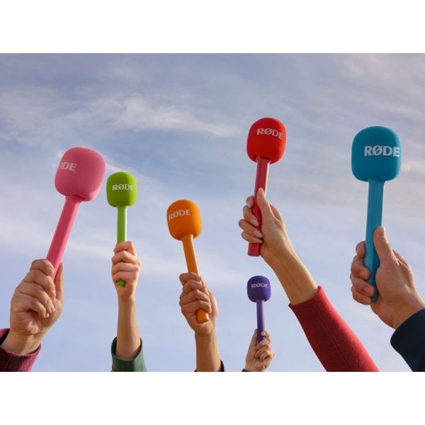 RØDE Interview GO mikrofonfogó nyél vezeték néküli mikrofonokhoz, kék