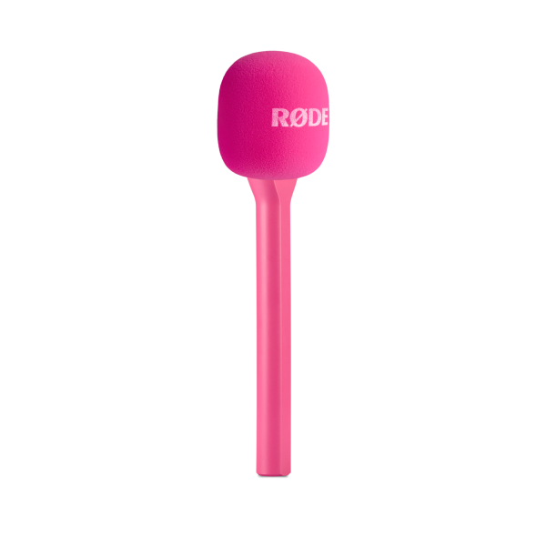 RØDE Interview GO mikrofonfogó nyél vezeték néküli mikrofonokhoz, rózsaszín