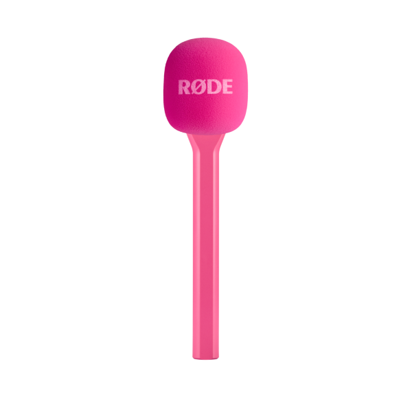 RØDE Interview GO mikrofonfogó nyél vezeték néküli mikrofonokhoz, rózsaszín