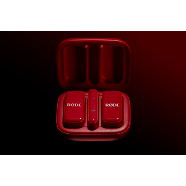 RØDE Wireless Micro-C két csatornás kompakt vezeték nélküli mikrofon (USB-C), piros