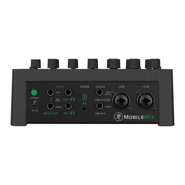 MACKIE MobileMix 8 csatornás, USB-ről táplálható keverő audiovizuális tartalomgyártáshoz, élőhangosításhoz és streameléshez